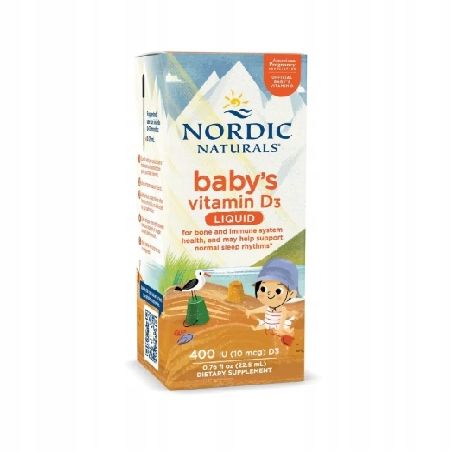 nordic naturals baby's vitamin d3 400 iu witamina d3 dla dzieci (22,5 ml)