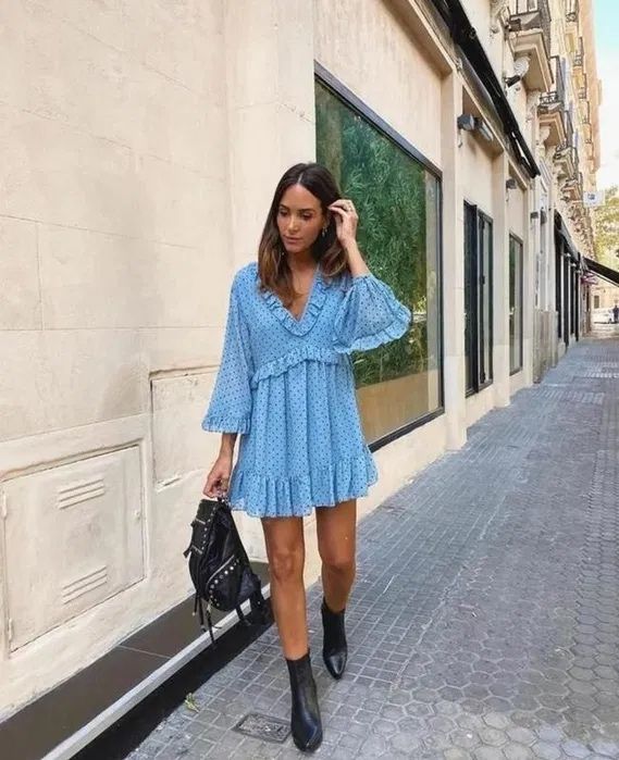 Новое Платье Zara в горошек с рюшами (xs-s)