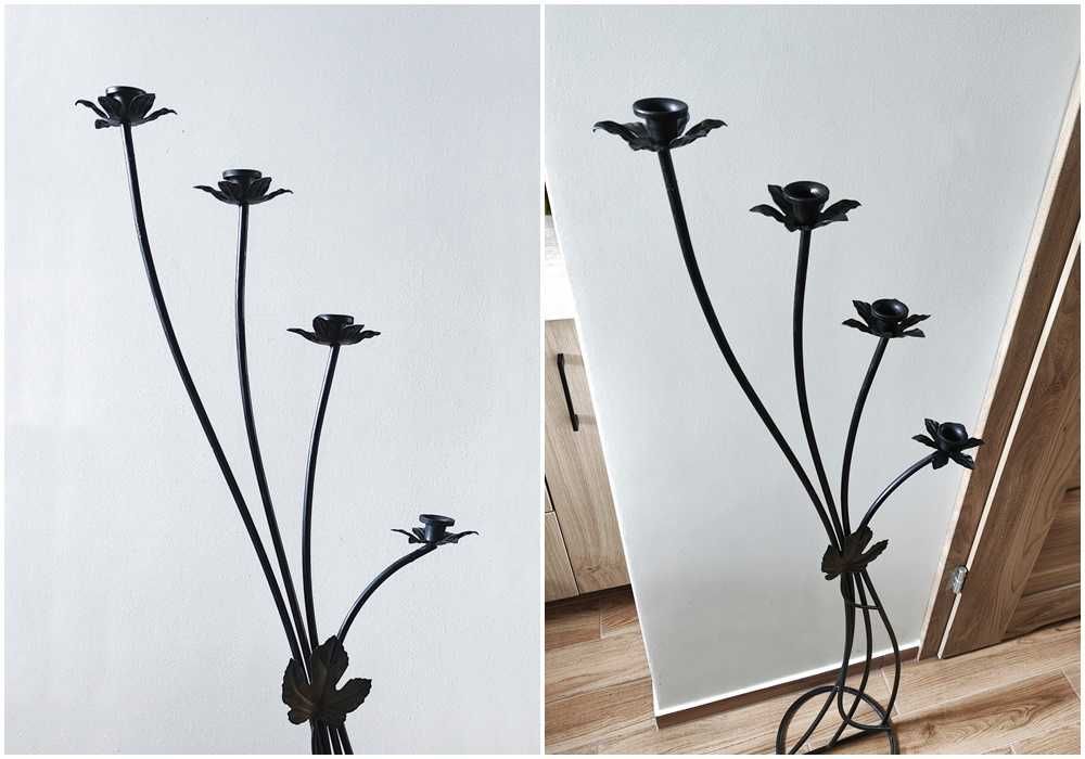 Świecznik wysoki, stojak na świeczki