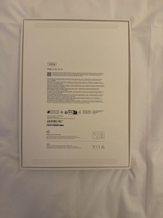Ipad A16 Wifi 128GB NOVO