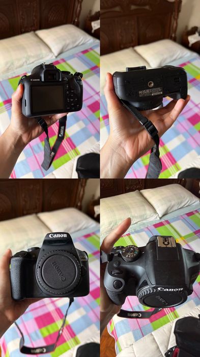 Canon EOS 2000d + objetiva EF-S 18-55mm f/3.5-5.6 III + mala