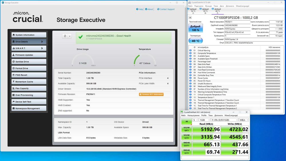 SSD M2 Crucial P3 Plus 1 Tb