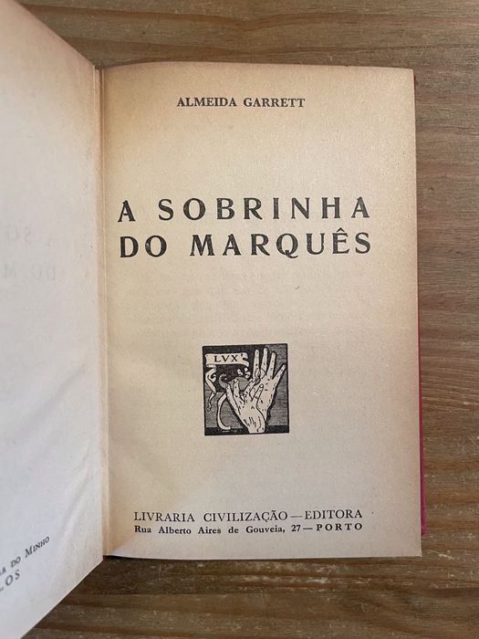 A Sobrinha do Marquês - Almeida Garrett (portes grátis)