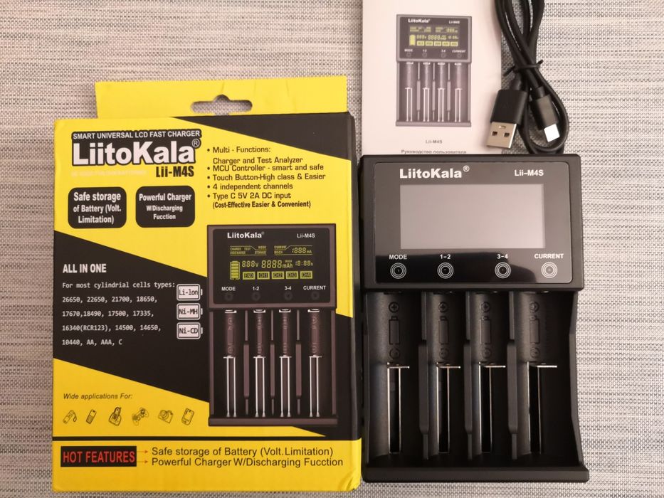 Зарядний пристрій/Зарядное устройство LiitoKala Lii-M4