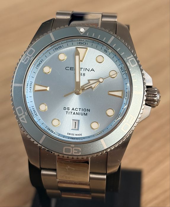 Jak Nowy Zegarek Certina Tiffany Blue DS ACTION DIVER TITANIUM ICE