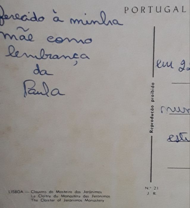 Cartões postais ou Bilhete postal de Portugal