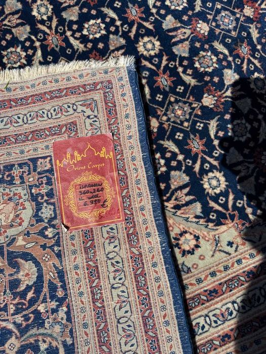 Dywan Perski kaszmir + jedwab Iran Ispahan 360x260 galeria 30 tyś