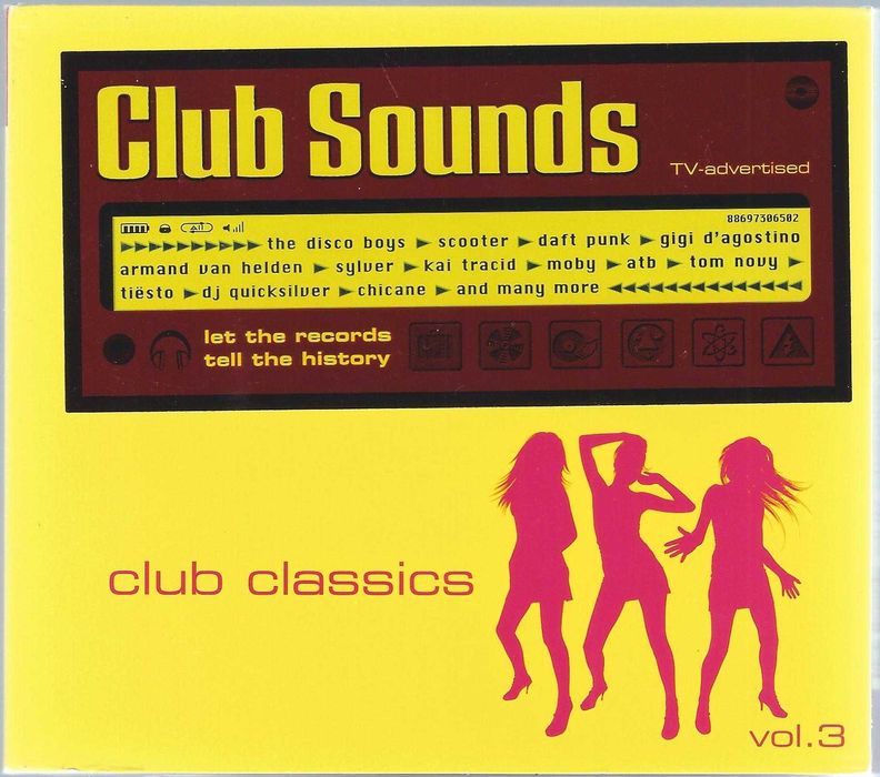 2 CD - Club Sounds - Club Classics Vol. 3 (2008) (Sony Music) Digipak