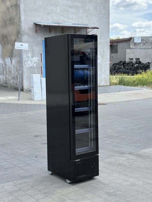 Czarna Witryna chłodnicza slim 45 cm | lodówka czarna na napoje OKAZJA