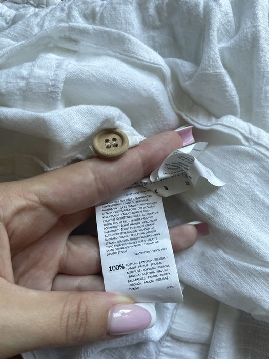 Bluzka na lato biała hiszpanka