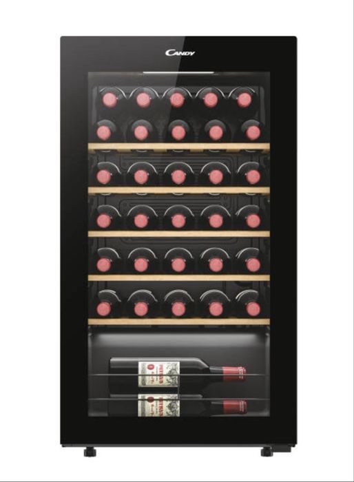 Cave de Vinho Garrafeira CANDY CWC034 (34 Garrafas - Preto)