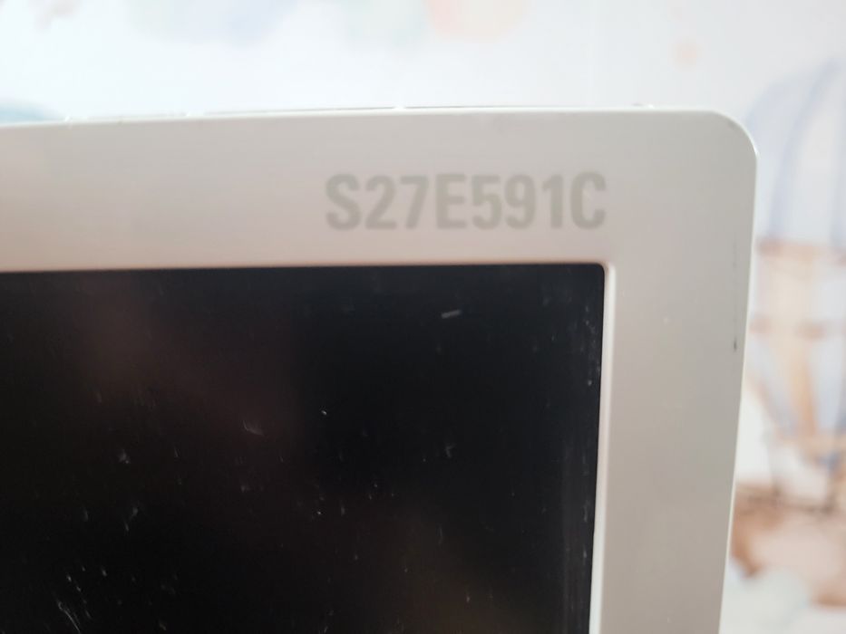 Monitor Samsung 27 cali S27e591C zakrzywiony curved uszkodzona matryca