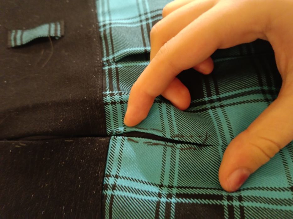 спідниця в клітинку престрована