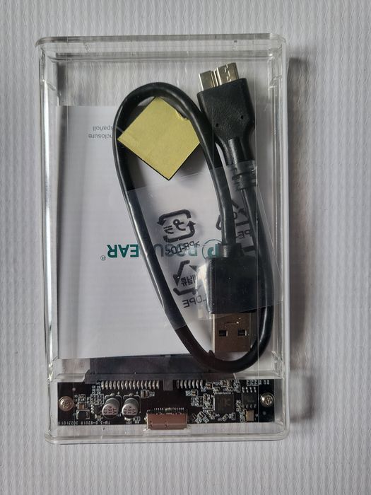 Obudowa do dysku przezroczysta