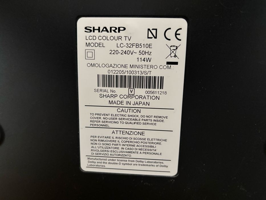 Sprzedam telewizor SHARP