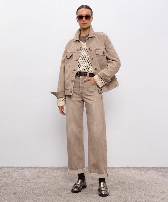 жіноча джинсова куртка Brunello Cucinelli Made In Italy size 46 (L-XL) ОРИГІНАЛ!