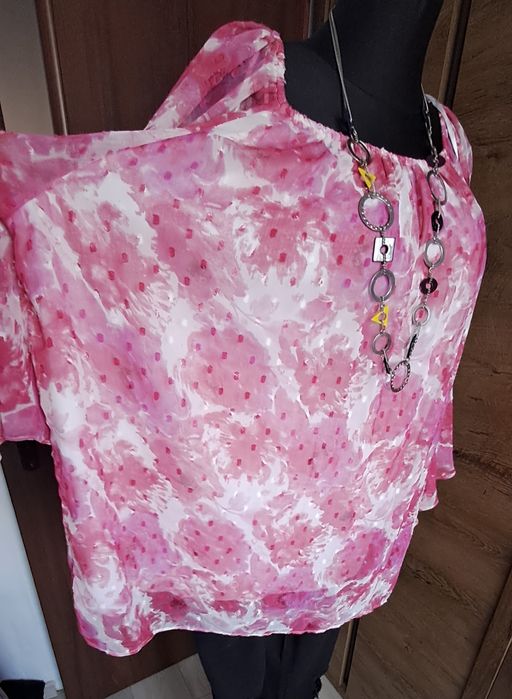 Elegancka bluzka z halką  do każdej stylizacji 7xl
