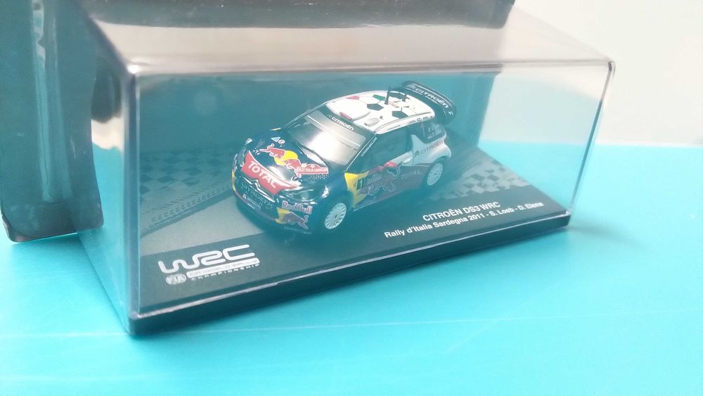 Citroen DS3 WRC #1 Loeb: Rally Itália-Sardenha 2011 Winner - Miniatura escala 1/64