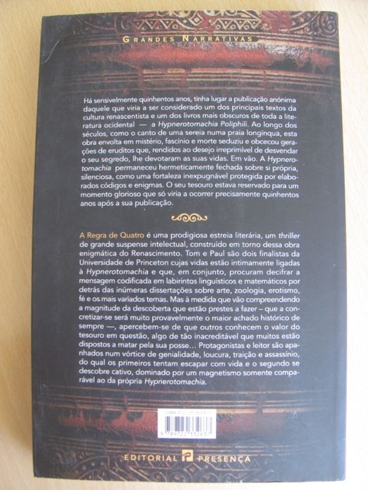A Regra de Quatro de Dustin Thomason e Ian Caldwell