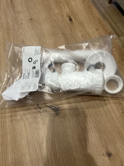 Oltens Harkan syfon do umywalki butelkowy biały