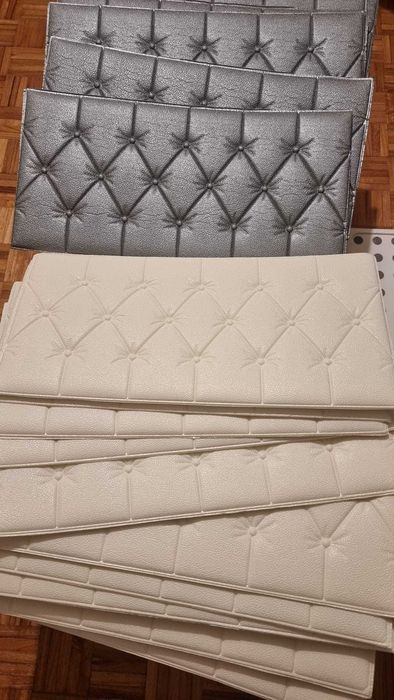 Painéis estofada 20 peças ,serve como cabeceira ou protecção  para parede 15€