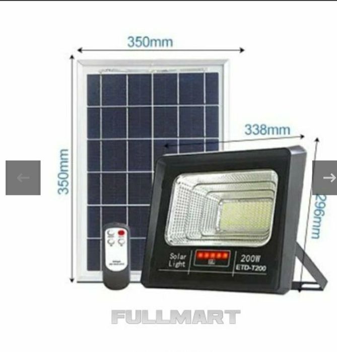 Акція!Вуличний ліхтар,світильник, прожектор на сонячній батаре