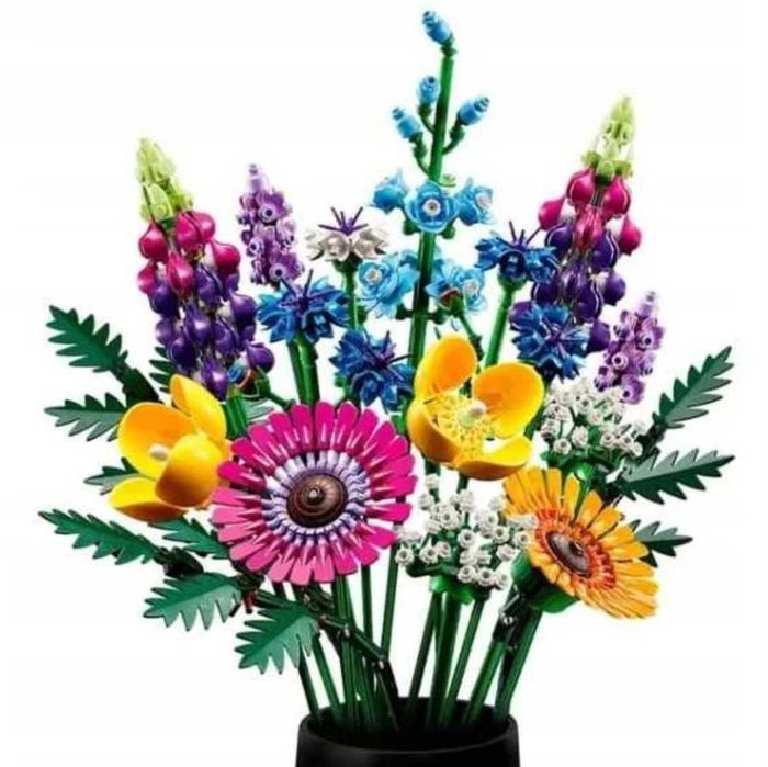 Klocki Kwiaty Klocki bukiet kwiatów klocki dla dziewczynki Prezent