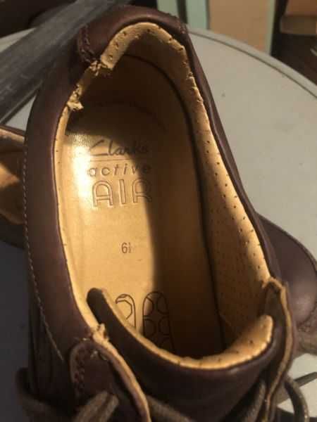 męskie brązowe buty skórzane 41