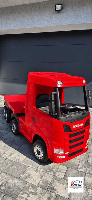 Auto na akumulator Scania 500R Ciężarówka Dla Dzieci Pilot LED 4x4 TIR