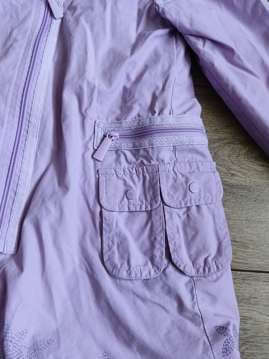 Płaszcz 110 płaszczyk wiosenny przejściowy parka liliowy  DPAM