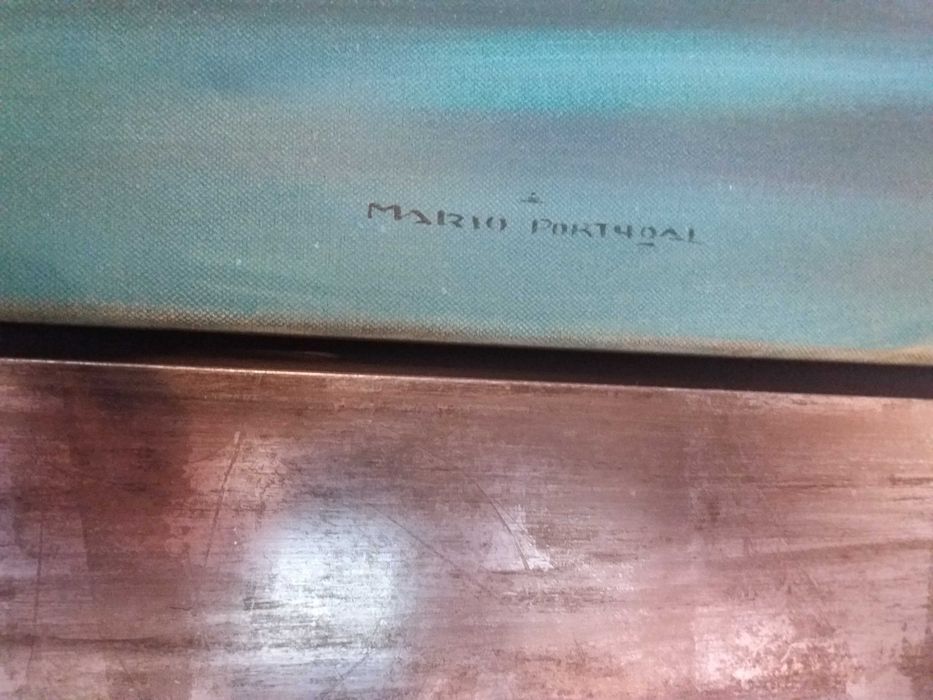 Pintura a óleo »Barco Rabelo», de Mário Portugal