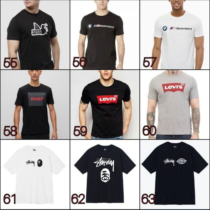 ВСІ БРЕНДИ‼️ Преміум унісекс футболки Bape, Stussy, Trapstar / XS-3XL