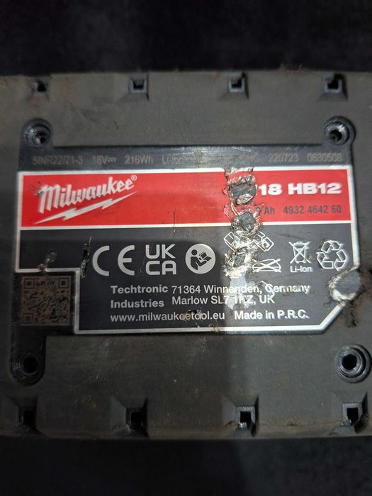 Akumulator bateria Milwaukee 12Ah M18 NOWE ogniwa