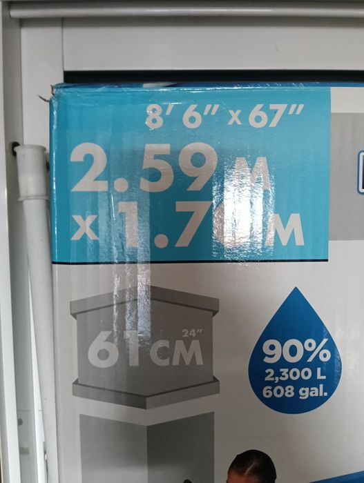 Vendo piscina  2.59/1.60/61 com bomba de limpeza