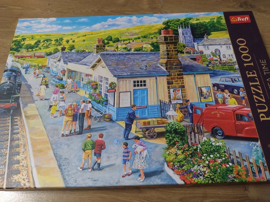 Puzzle Trefl Premium Plus  Tea Time Dworzec Kolejowy 1000 elementów