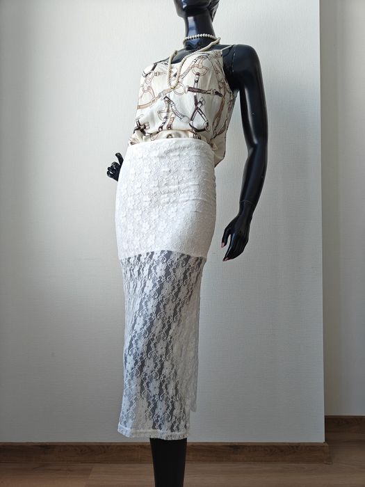 Мереживна гіпюрова спідниця