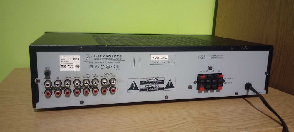 Wzmacniacz Luxman LV-110, wejscie Phono, Moc 2x45W, Tokyo, Japan