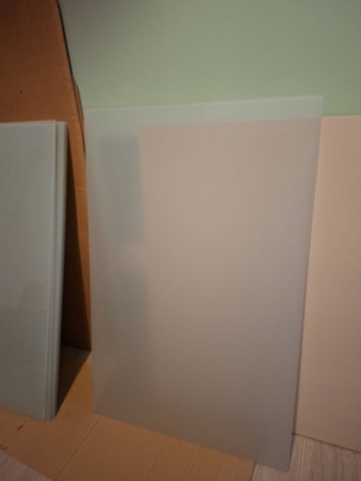 Vidros verde água baços