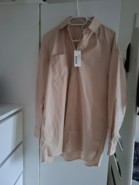 Beżowa koszula oversize