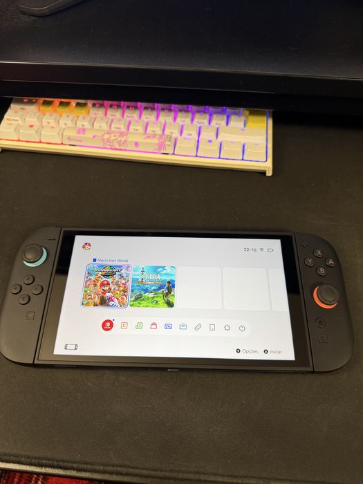 Nintendo Switch 2 (Nova) + Mario Kart World + Bolsa de Transporte