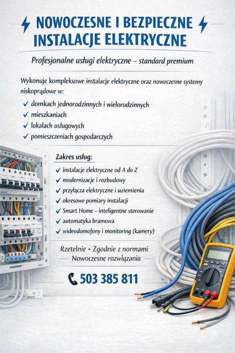 Elektryk - Profesjonalne instalacje elektryczne