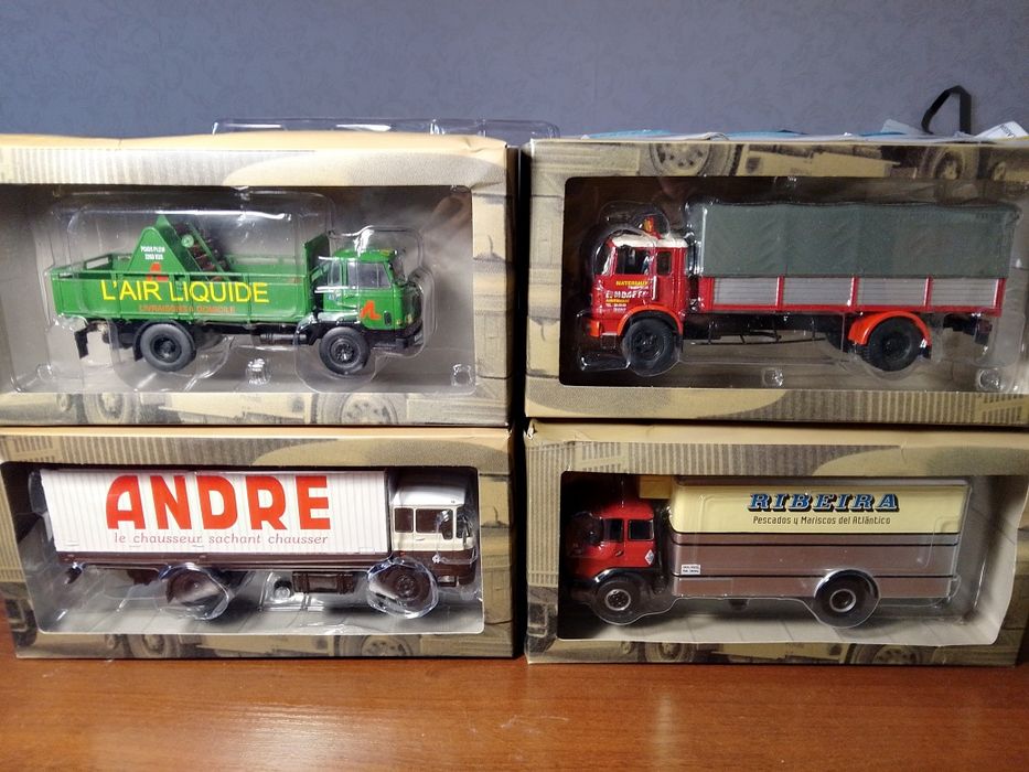 Грузовики Scania,Berliet,Unic, Citroen, Volvo Altaya 1:43
