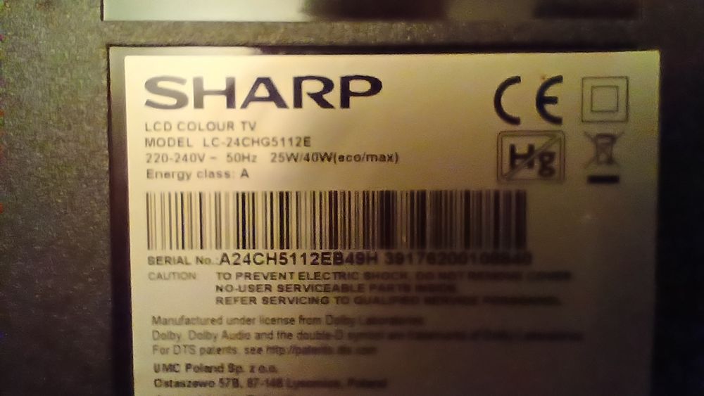Telewizor Sharp 24 cale