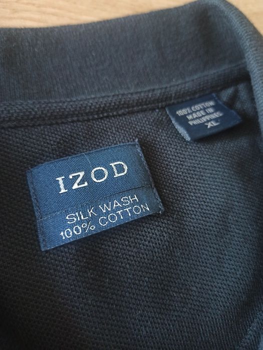 Czarne polo męskie Izod rozmiar XL