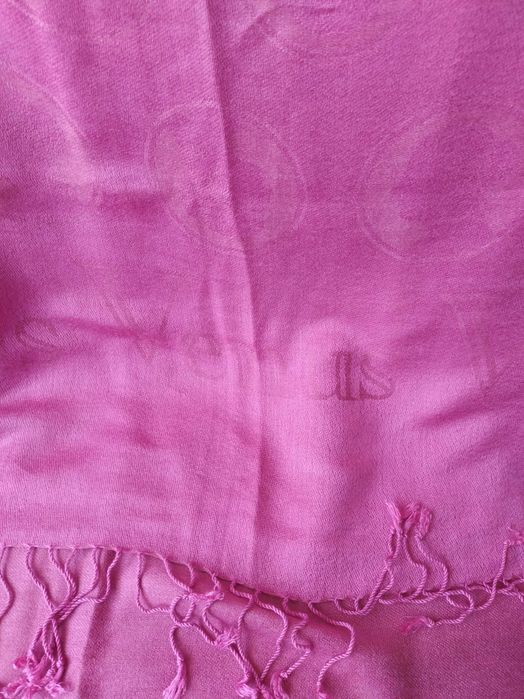 Echarpe nova rosa 30% seda padrão Deusa Vénus 1,80x0,70m