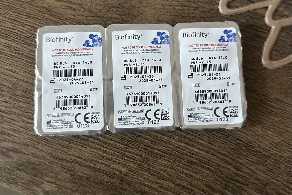 Контактні лінзи біофініті, лінзи biofinity, лінзи для очей, контактна лінза