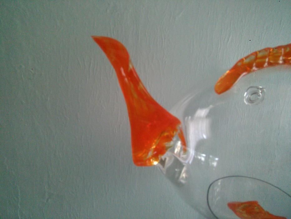 Peixe aquário da Marinha Grande em vidro feita a mão vendo ou troco