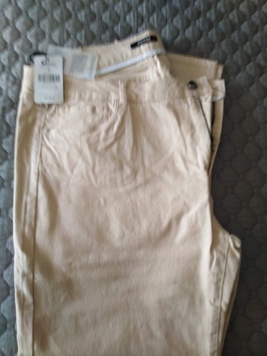 Calças Bege XXL Sínteses -58  - Novas
