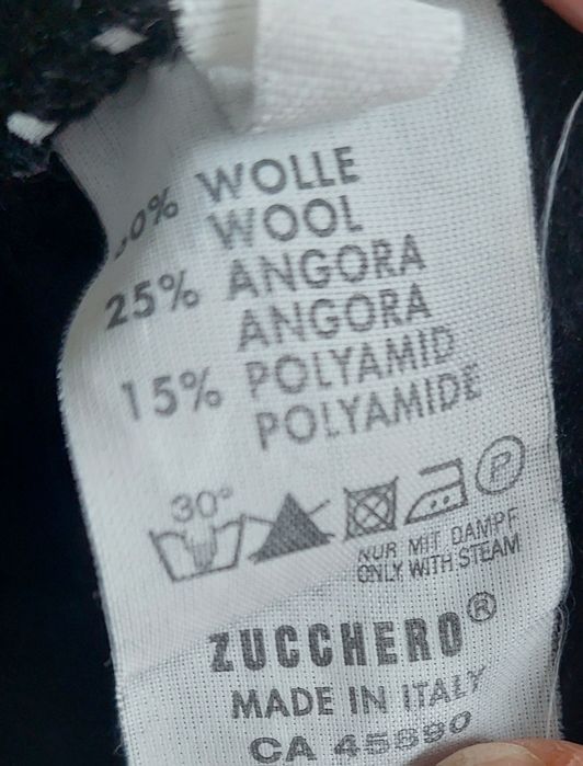 Żakiet wełna, czarny Zucchero, narzutka