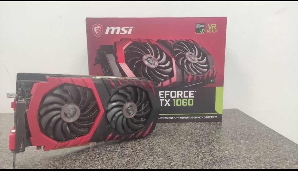 Топовая MSI Gaming X GTX 1060 6-Gb Любые тесты Магазин NEON